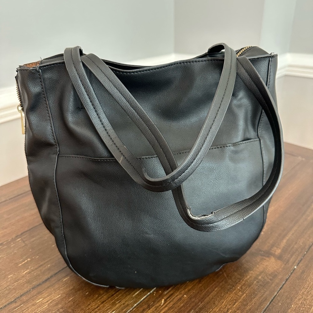 Anthropologie faux leather tote bag - Picture 15 of 16